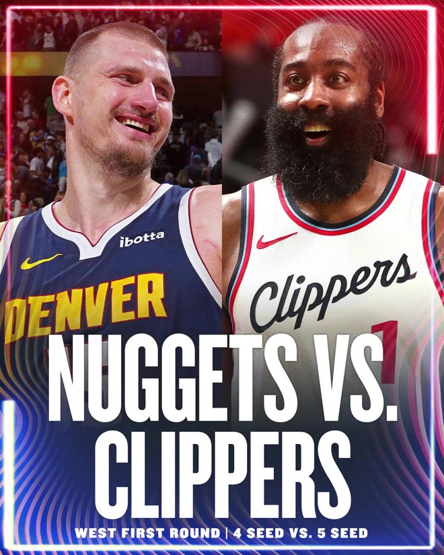 帶隊(duì)的神！哈登率快船鎖定西部第5，生涯從未缺席過季后賽！